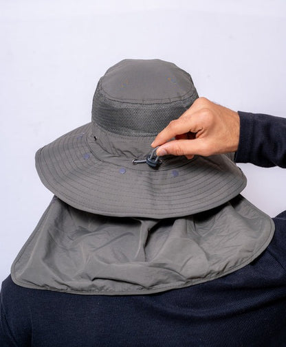 Travel & Trekking Hat | UV Protected | Convertible Neck & Face Cover | Convertible Hat