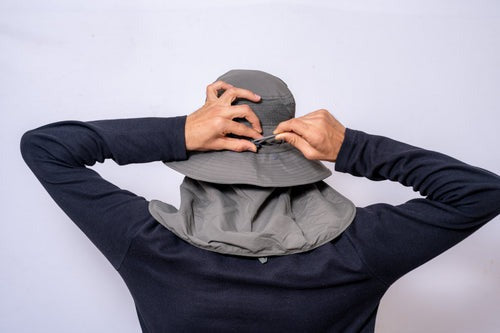 Travel & Trekking Hat | UV Protected | Convertible Neck & Face Cover | Convertible Hat - The Adventure Hut