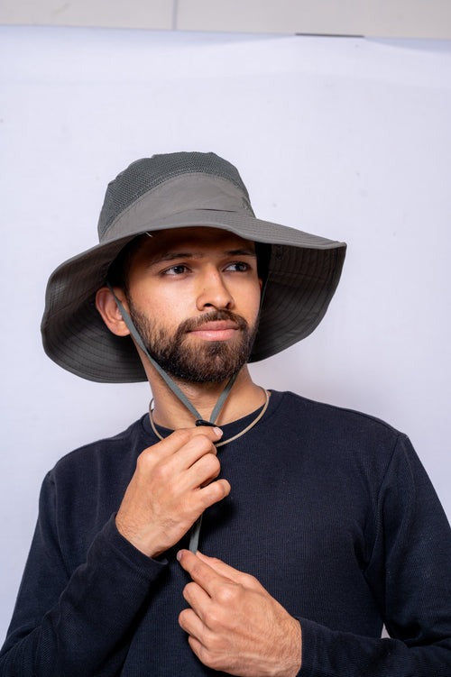 Travel & Trekking Hat | UV Protected | Convertible Neck & Face Cover | Convertible Hat - The Adventure Hut