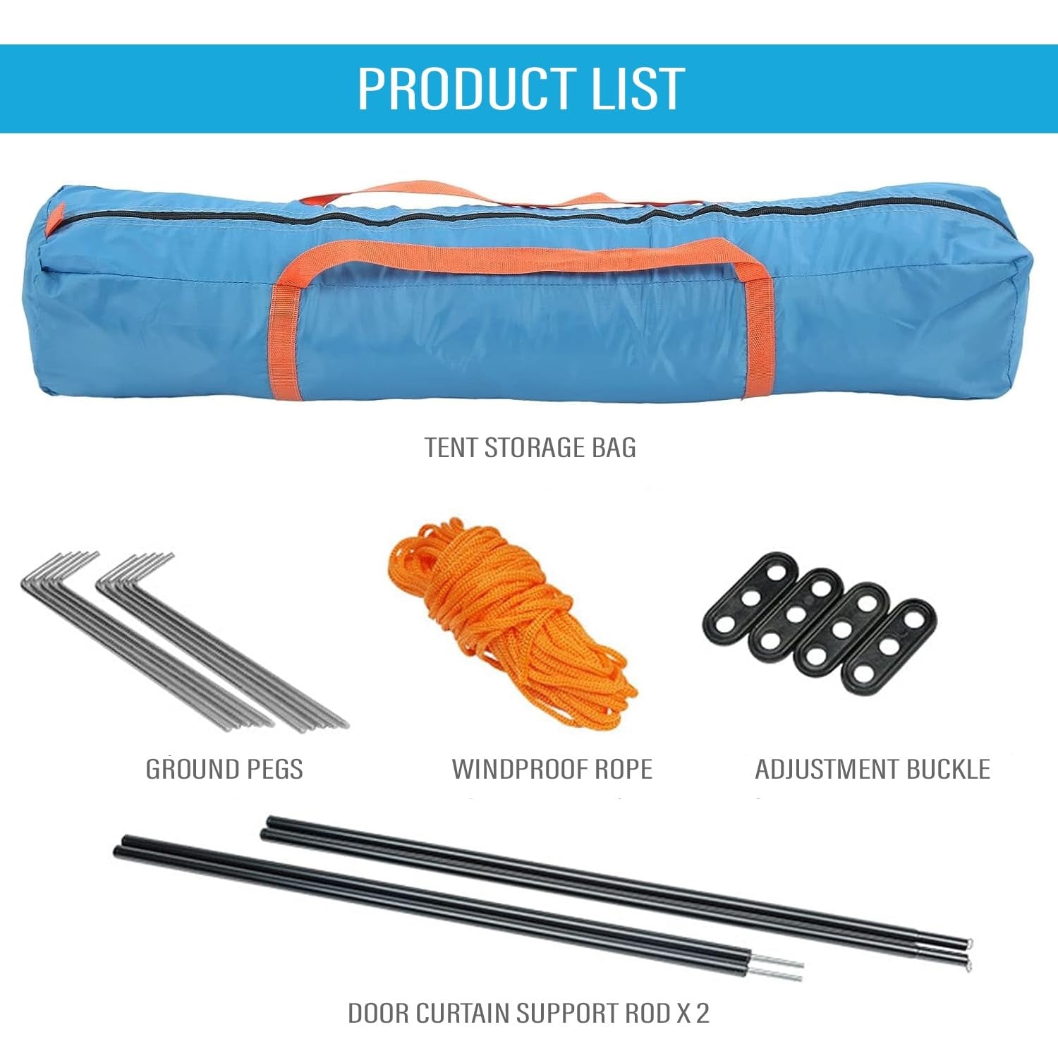 Camping 210D Fabric Layer Lightweight Backpacking Waterproof Windproof Portable Cabin for 3 to 4 Persons Suitable for Outdoor Picnic Hiking - The Adventure Hut