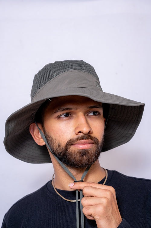 Travel & Trekking Hat | UV Protected | Convertible Neck & Face Cover | Convertible Hat - The Adventure Hut