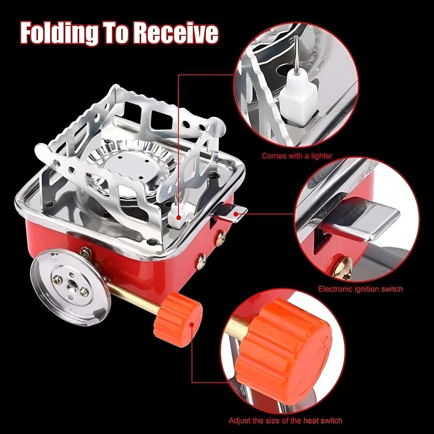 Camping Stainless Steel Ultra Light Folding Gas Stove for Outdoor Camping,Hiking,Picnic - The Adventure Hut