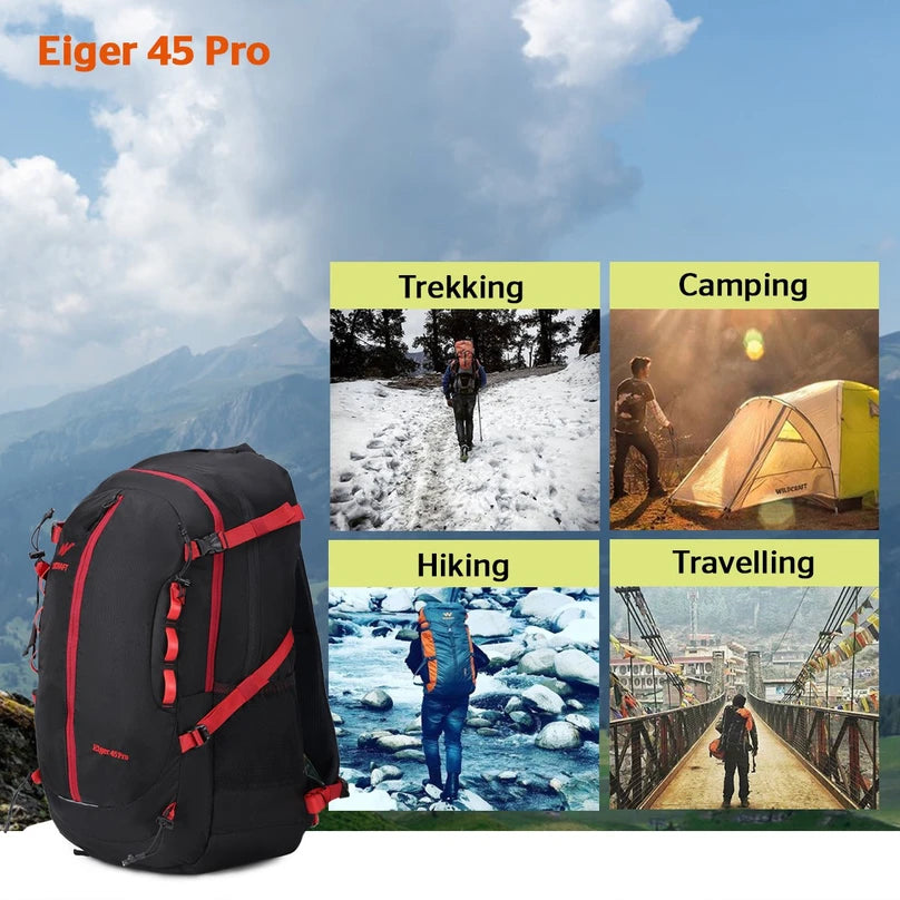 Wildcraft Techpack Eiger 45 Pro (11726-Black)