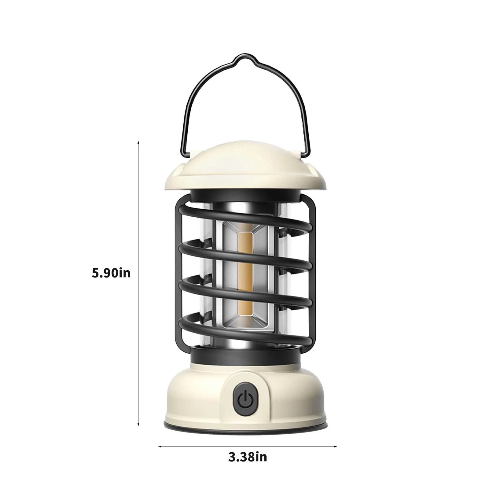 New Portable Retro Camping Hanging Dimmable Led Lantern Lamp, Water-resistant Lightweight - The Adventure Hut