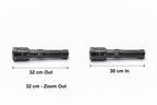 Flashlight Size Comparison with Dimensions