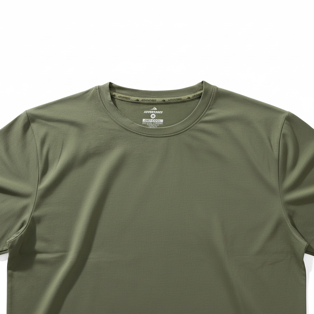 Front View Green Dry Cool Tec T-Shirt