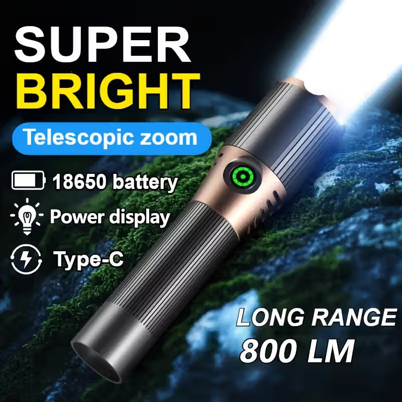 COBA CB-A99-1 Tactical Flashlight – 30W Rechargeable LED | The Adventure Hut