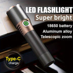 COBA CB-A99-1 Tactical Flashlight – 30W Rechargeable LED | The Adventure Hut
