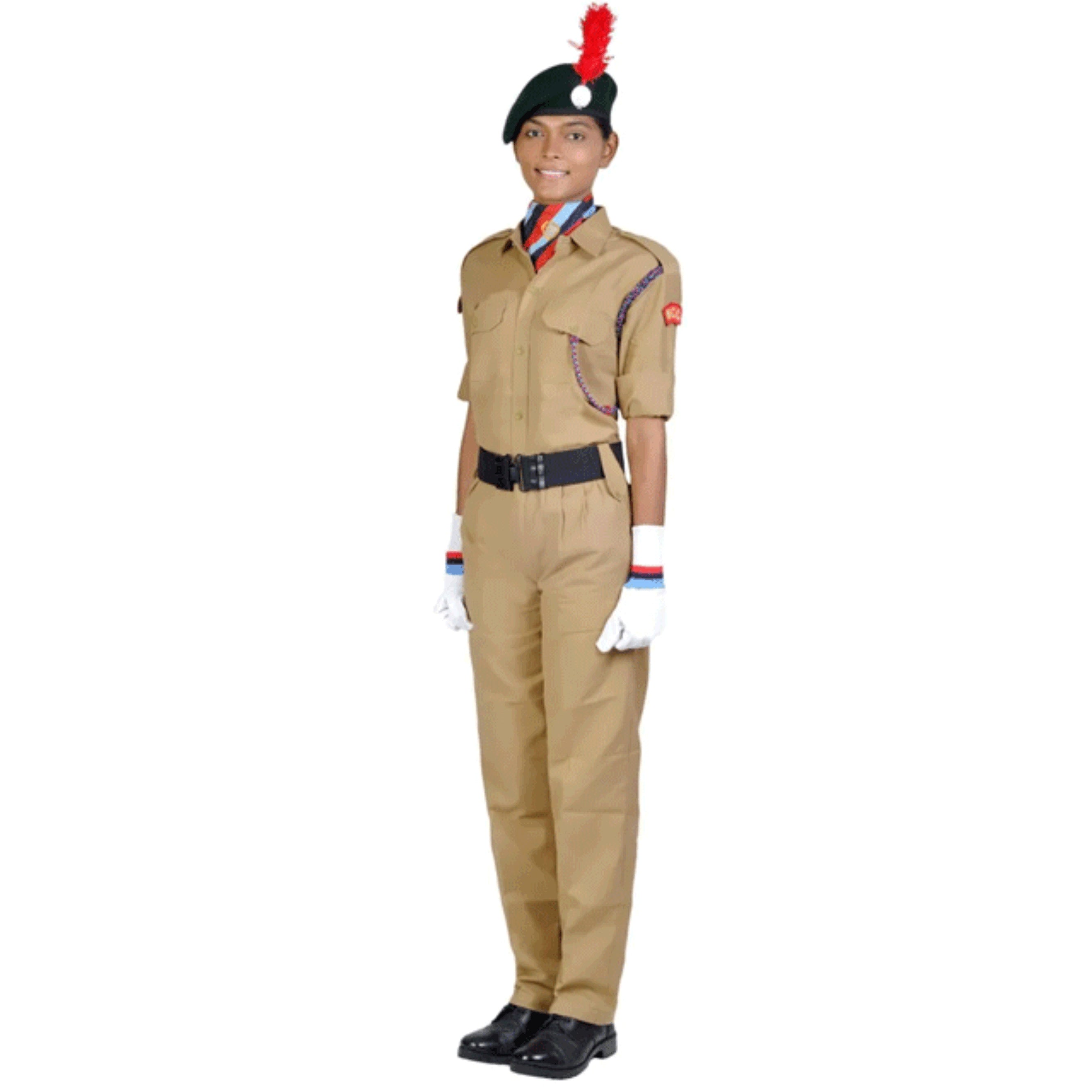 NCC KHAKI UNIFORM WITH ACCESSORIES