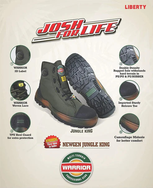 Liberty Men's Warrior Jungle King Boots (Green)