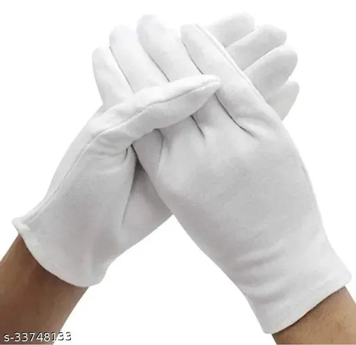 WHITE HAND GLOVES