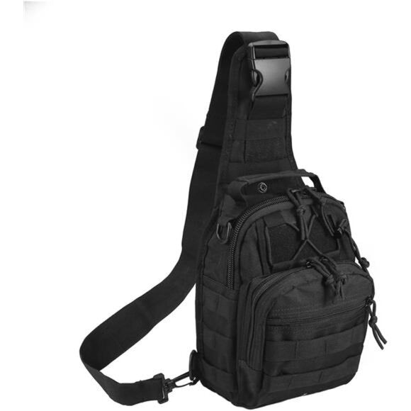 Tactical Sling Backpack - Portable Multifunctional Shoulder Chest Crossbody Bag for Outdoor Activities
