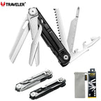 Multitool Traveler –12-In-1 (440) The Ultimate All-in-One Pocket Tool |The Adventure Hut