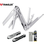 Multitool Traveler –12-In-1 (440) The Ultimate All-in-One Pocket Tool |The Adventure Hut