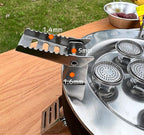 4-Burner Disc Camping Stove – High Power Outdoor Gas Stove with Foldable Supports & Carry Case
