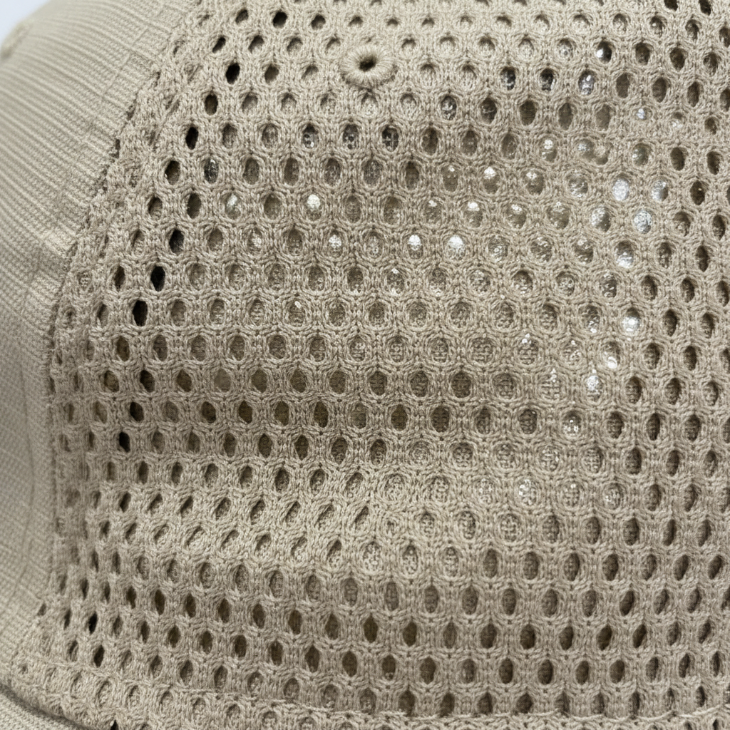 Perforated Cap Fabric Close-up