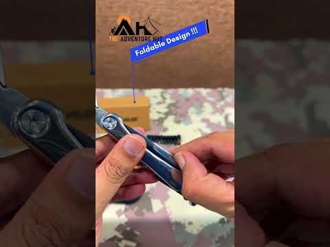 Adventure Hut Traveller 12-in-1 Stainless Steel Multi-Tool with Screwdriver Bit Set (MT609ID-8G)