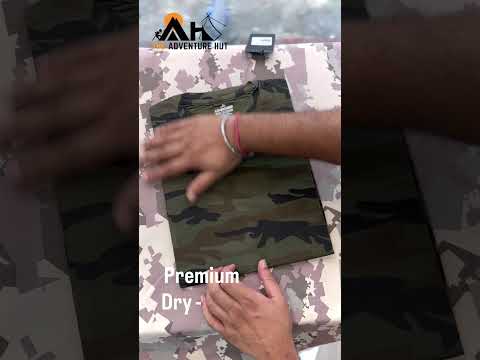 Adventure Hut Camouflage Yodha Print T-Shirt Heavy Quality - Heavy Quality Military-Style Tee