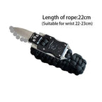 Hidden Survival Bracelet (Black) - The Adventure Hut