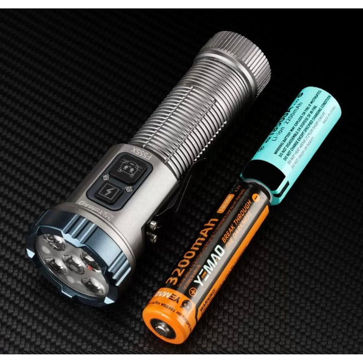 The Adventure Hut Tactical LED Flashlight YM-F555X - 9 Light Modes with SOS & Emergency Signaling