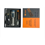 The Adventure Hut Tactical LED Flashlight YM-F555X - 9 Light Modes with SOS & Emergency Signaling