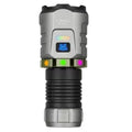 TAH YEMAO F86X Rechargeable Tactical Flashlight, 3300 Lumens, USB-C, Magnetic Base, 5000 mAh Battery, Black