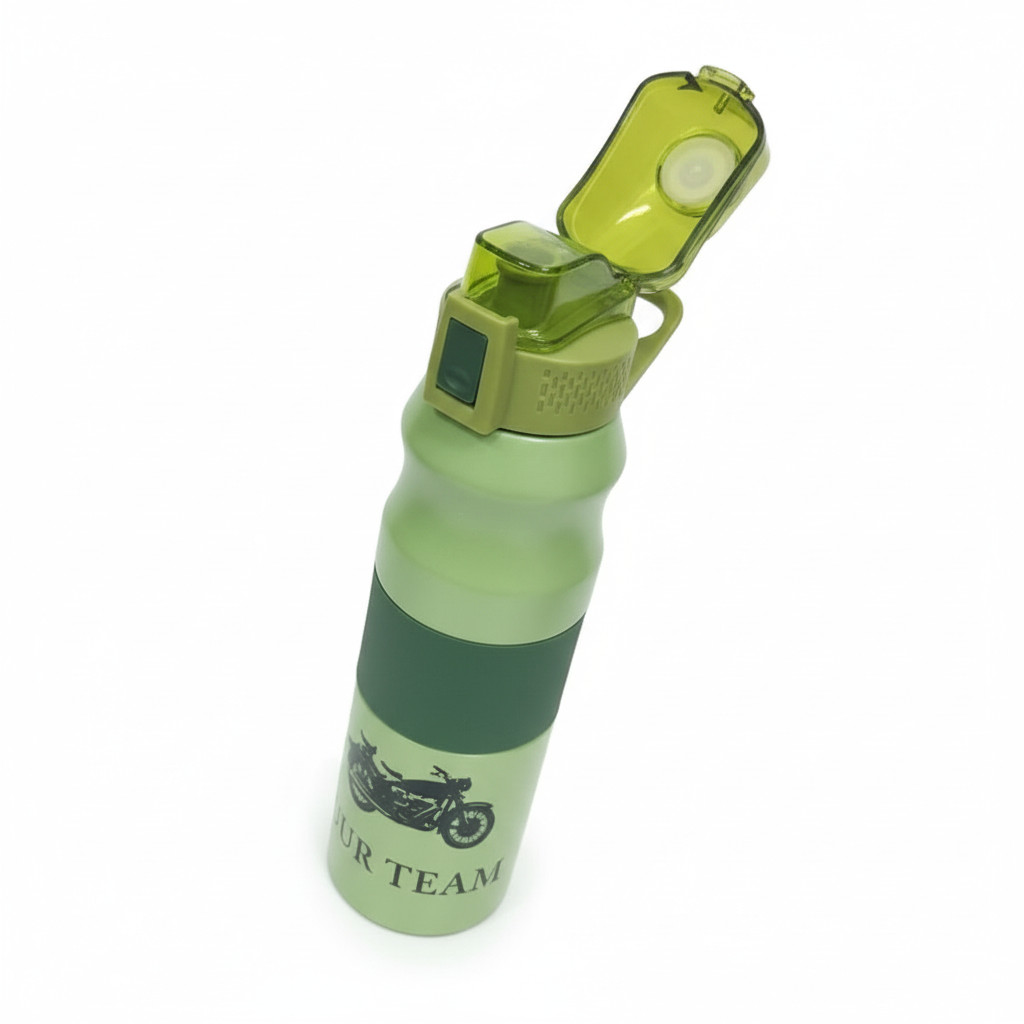 Stainless Steel Thermal Water Bottle - Angled View