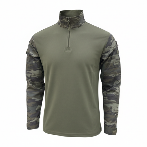 Tactical Combat Shirt - Clean Body, Preserved Sleeve Print