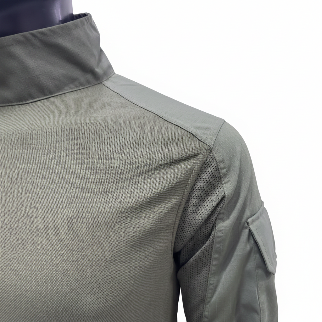 Tactical Combat Shirt – Shoulder Ventilation Detail Close-Up
