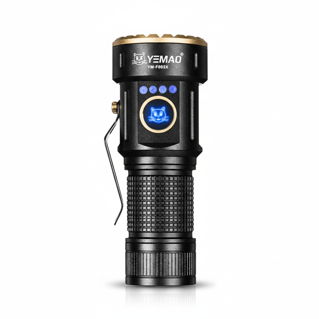 Tactical Flashlight YEMAO YM-F883X – White Background