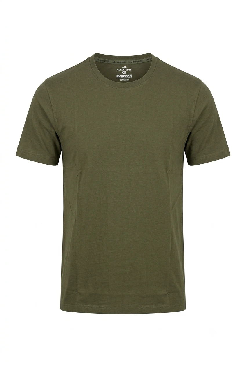 Green Basic Plain Dry Cool T-Shirt – Quick-Dry Tactical Tee | The Adventure Hut