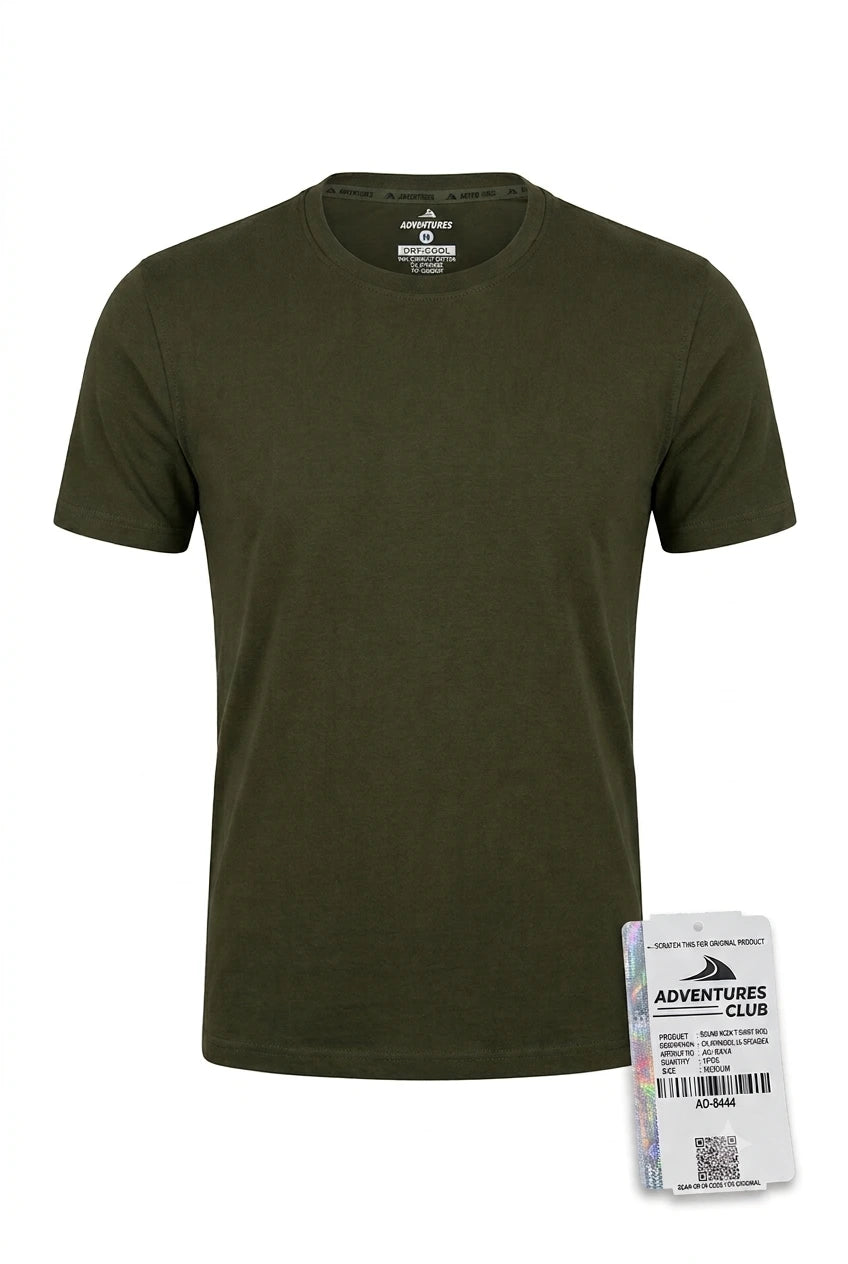 Green Basic Plain Dry Cool T-Shirt – Quick-Dry Tactical Tee | The Adventure Hut