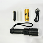 COBA CB-X8 Rechargeable Tactical Flashlight with Laser & Digital Power Display - The Adventure Hut