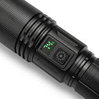 COBA CB-X8 Rechargeable Tactical Flashlight with Laser & Digital Power Display - The Adventure Hut