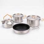 Camping Cookware Set – SUS304 Stainless Steel with Carry Bag HIGH QUALITY