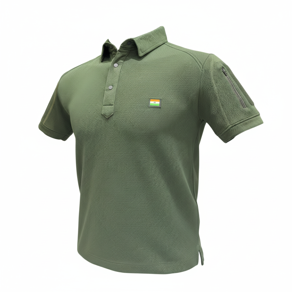 Three-quarter angle with sleeve detail