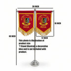 NCCT FLAG WITH SILK EMBROIDERY ON COTTON CLOTH