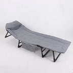 Portable Folding Camping Cot Bed for Sleeping with Soft Cushion Adjustable Backrest | THE ADVENTURE HUT