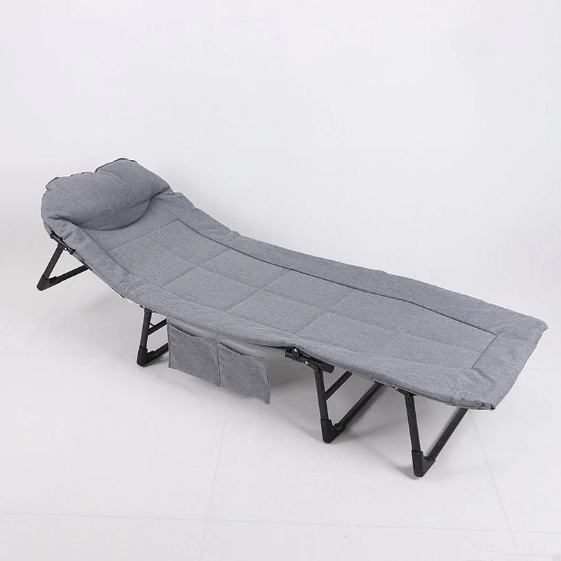 Portable Folding Camping Cot Bed for Sleeping with Soft Cushion Adjustable Backrest | THE ADVENTURE HUT